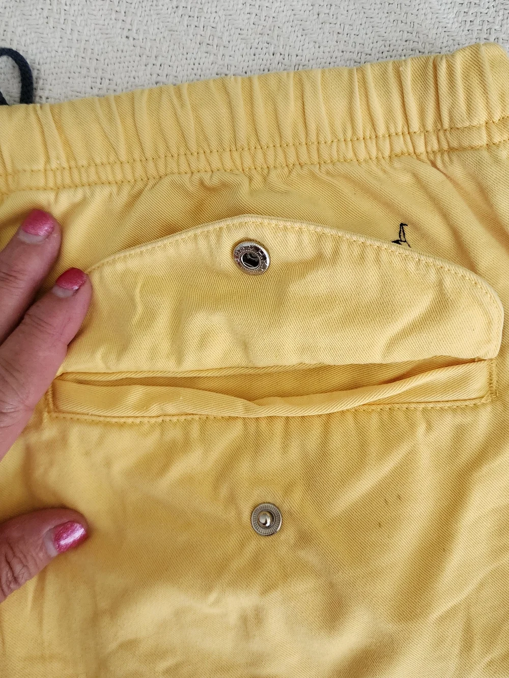 Vintage Nautica Yellow Swim Trunks - Size Medium - Mesh Lined Beach Shorts